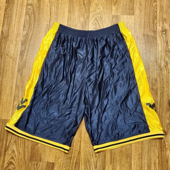 IZAW Other - Vintage 90s West Virginia Mountaineers Shorts Men XL Blue Shiny Dazzle IZAW